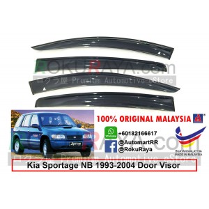 Kia Sportage NB (1st Gen) 1993-2004 AG Door Visor Air Press Wind Deflector (Big 12cm Width)